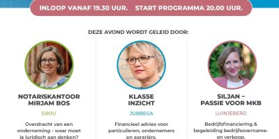 Uitnodiging 'Ondernemen nu & in de toekomst' - 9 oktober 2024